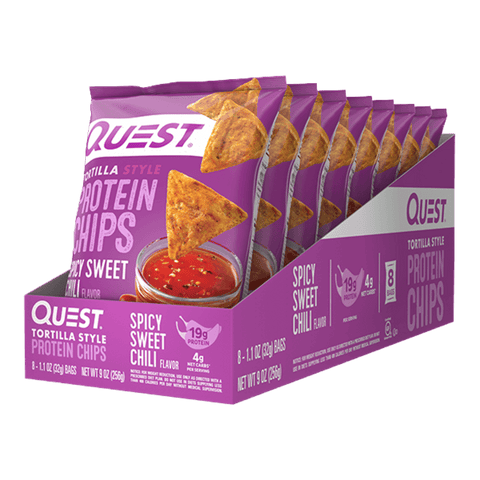 Tortilla Protein Chips (3) & QUEST-TOR-CHP-BOX-8-Sweet