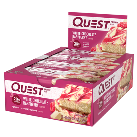 Quest Protein Bar (3) & QUEST-BAR-BOX-12-WHTCHOCRASP