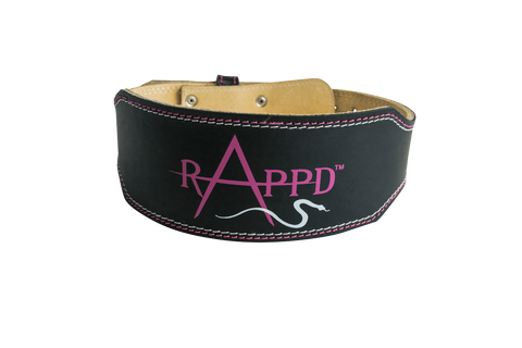 Rapp'd 4" Leather Weight Lifting Belt