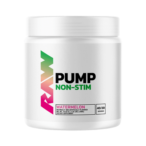 Pump Pre-Workout & Pump Pre-Workout RAW Caffeine free pre workout 40 Serves Watermelon