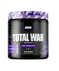 Total War (1) & Total War Redcon1 Medium stimulant pre workout powder 30 Serves Grape