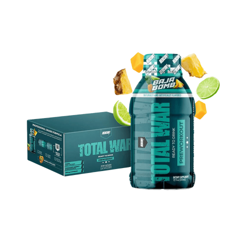 Total War RTD (3) & Total War RTD Redcon1 Drinks for pre workout Box of 12 Baja Bomb