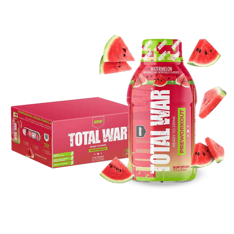 Total War RTD (4) & Total War RTD Redcon1 Drinks for pre workout Box of 12 Watermelon