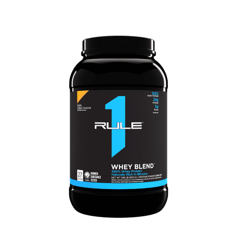 R1 Whey Blend (2) & Rule1-Whey-28Srv-896g-SaltedCara