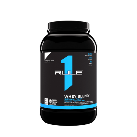 R1 Whey Blend (4) & Rule1-Whey-28Srv-896g-VanIceCream