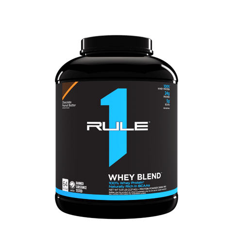 R1 Whey Blend (8) & Rule1-Whey-70Srv-2380g-ChocPB