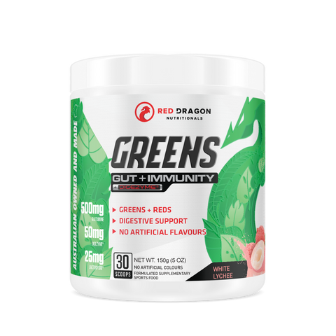 Greens | Gut + Immunity (3) & SCN-GRNS-30SRVS-Lychee