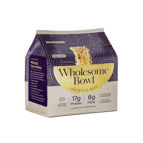 Wholesome Bowl Instant Protein Noodles (4) & Wholesome-Bowl-Noodles-4PackNEW-Beef