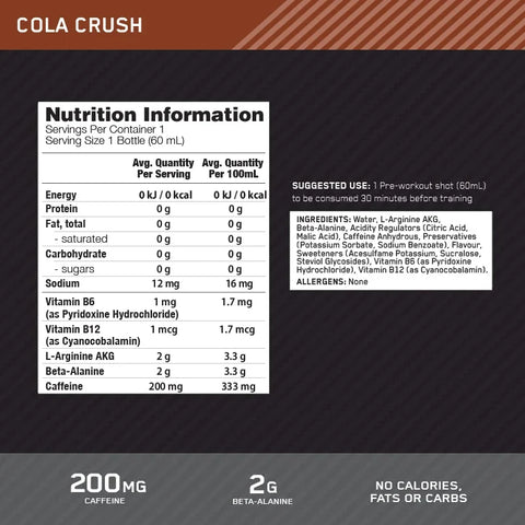 OPTIMUM NUTRITION PURE PRE 200